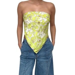 Urban Outfitters Silk Floral bandana top